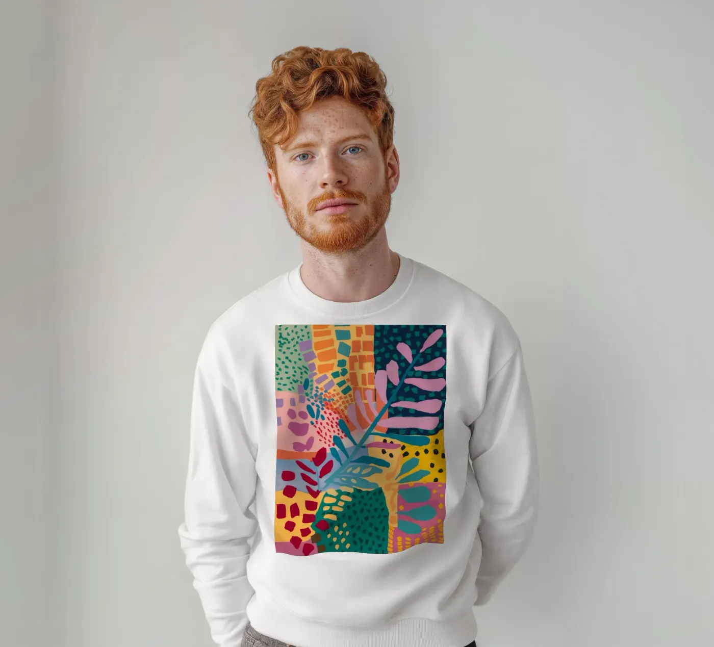 Patchwork Garden Flow Sweatshirt von Zep Layers