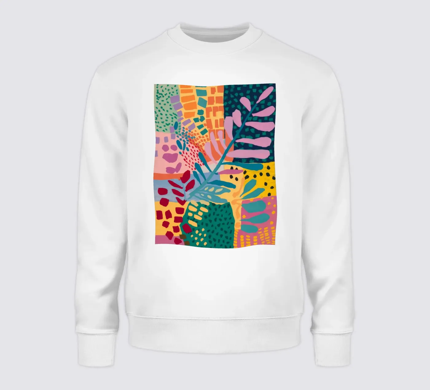 Patchwork Garden Flow sweatshirt by Zep Layers