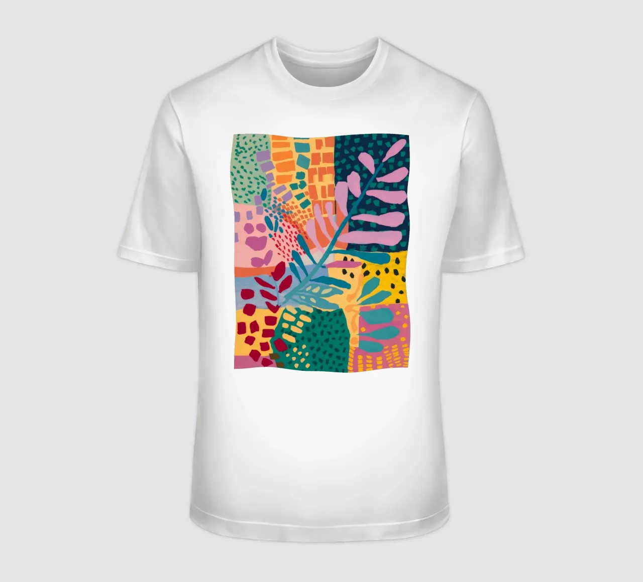 Flusso del giardino patchwork t-shirt da Zep Layers