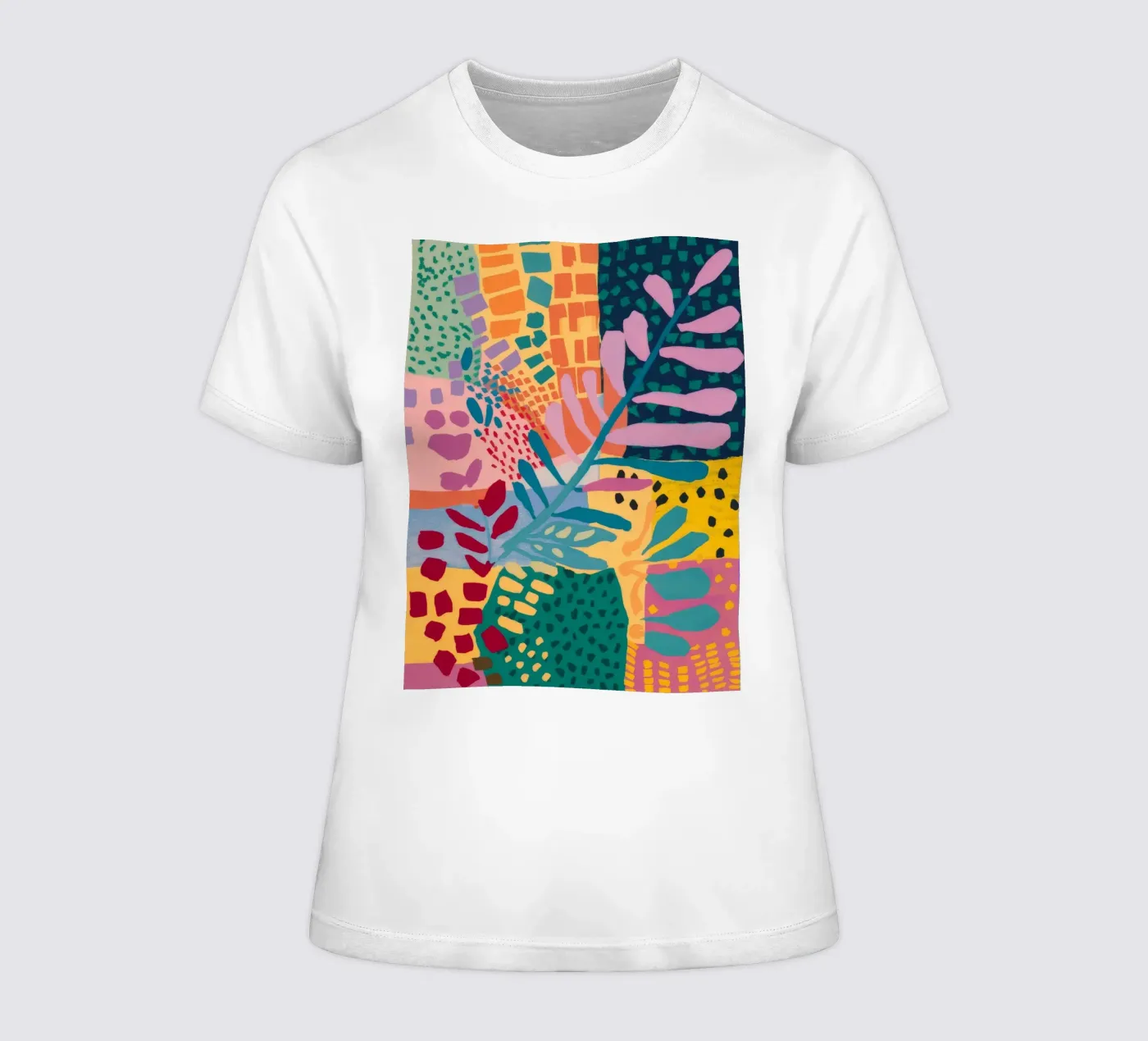 Flusso del giardino patchwork t-shirt da donna da Zep Layers