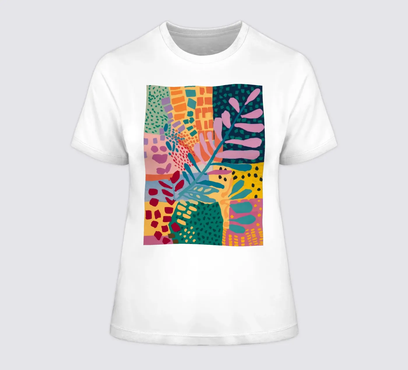 Flusso del giardino patchwork t-shirt da donna da Zep Layers