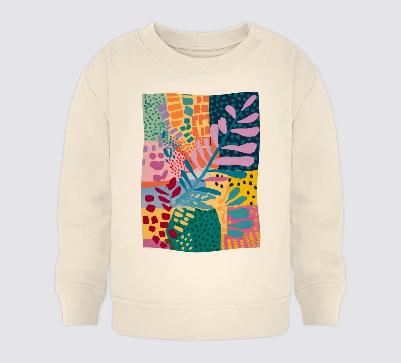 Patchwork Garden Flow baby sweatshirt van Zep Layers