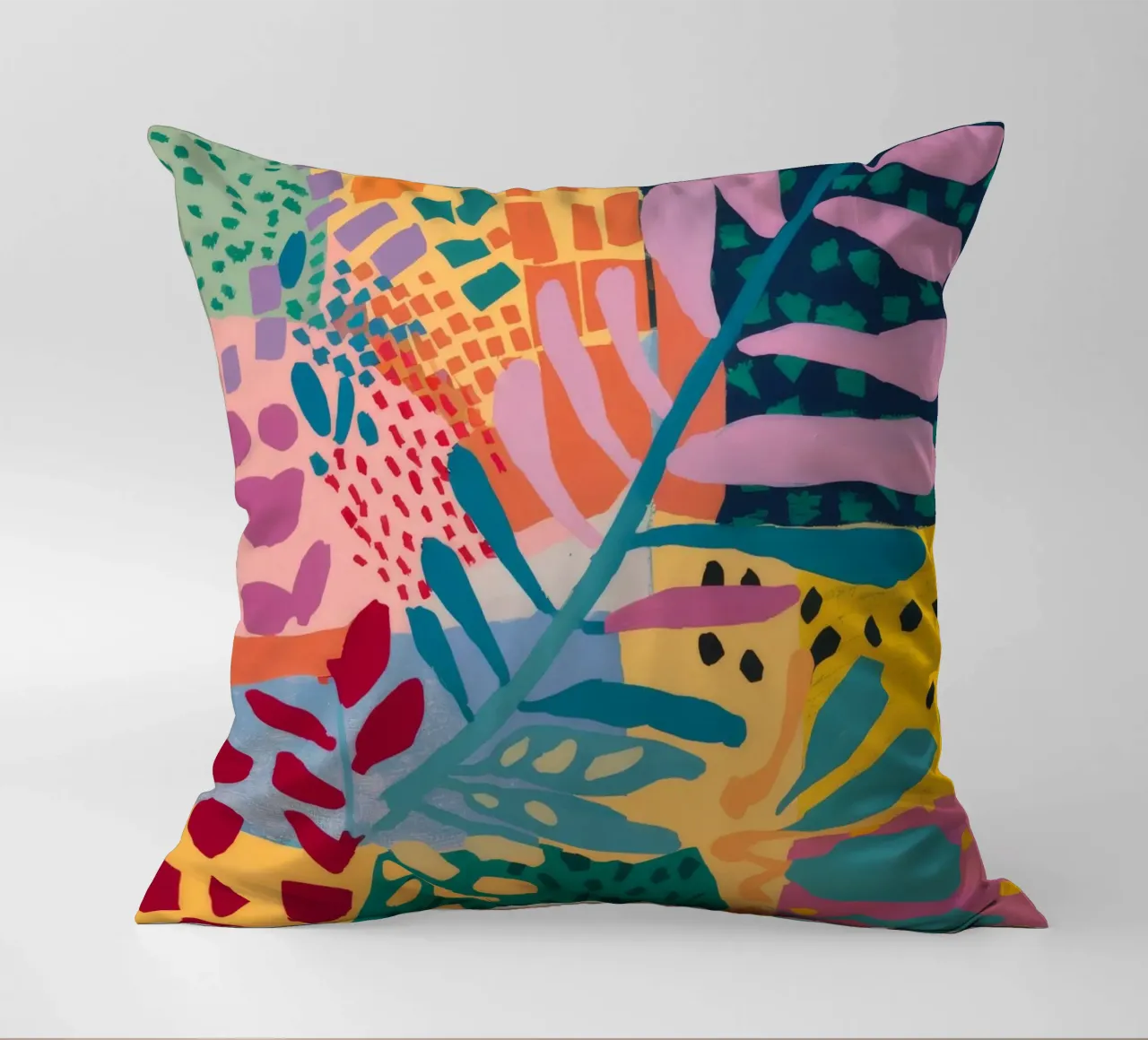 Patchwork Garden Flow decorative cushion by Zep Layers