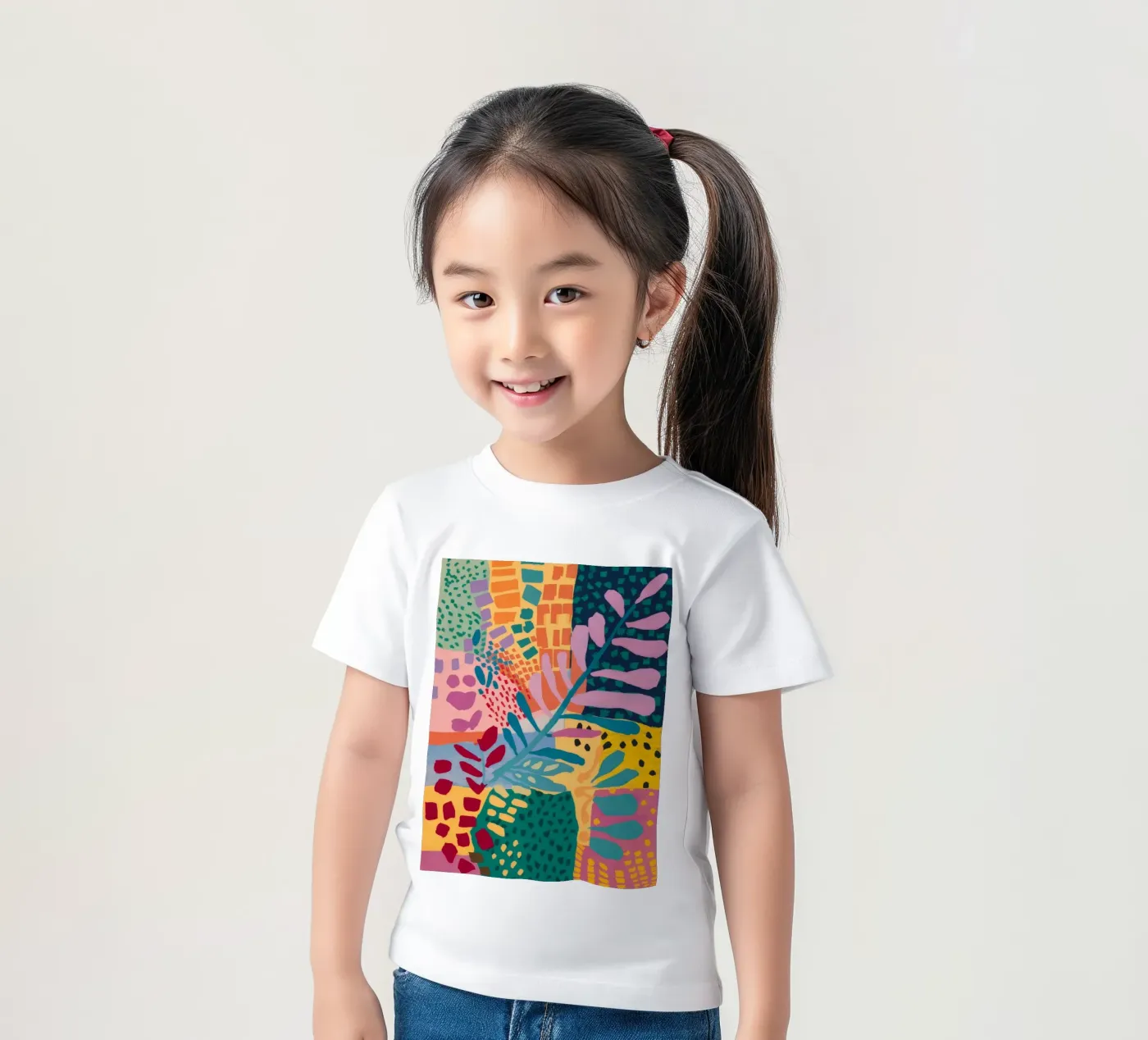 Patchwork Garden Flow kids t-shirt by Zep Layers