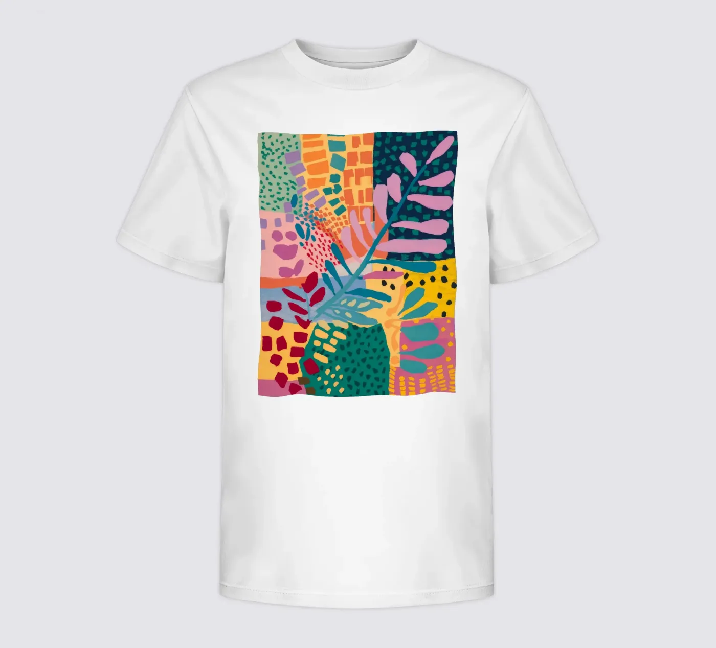 Patchwork Garden Flow kids t-shirt by Zep Layers