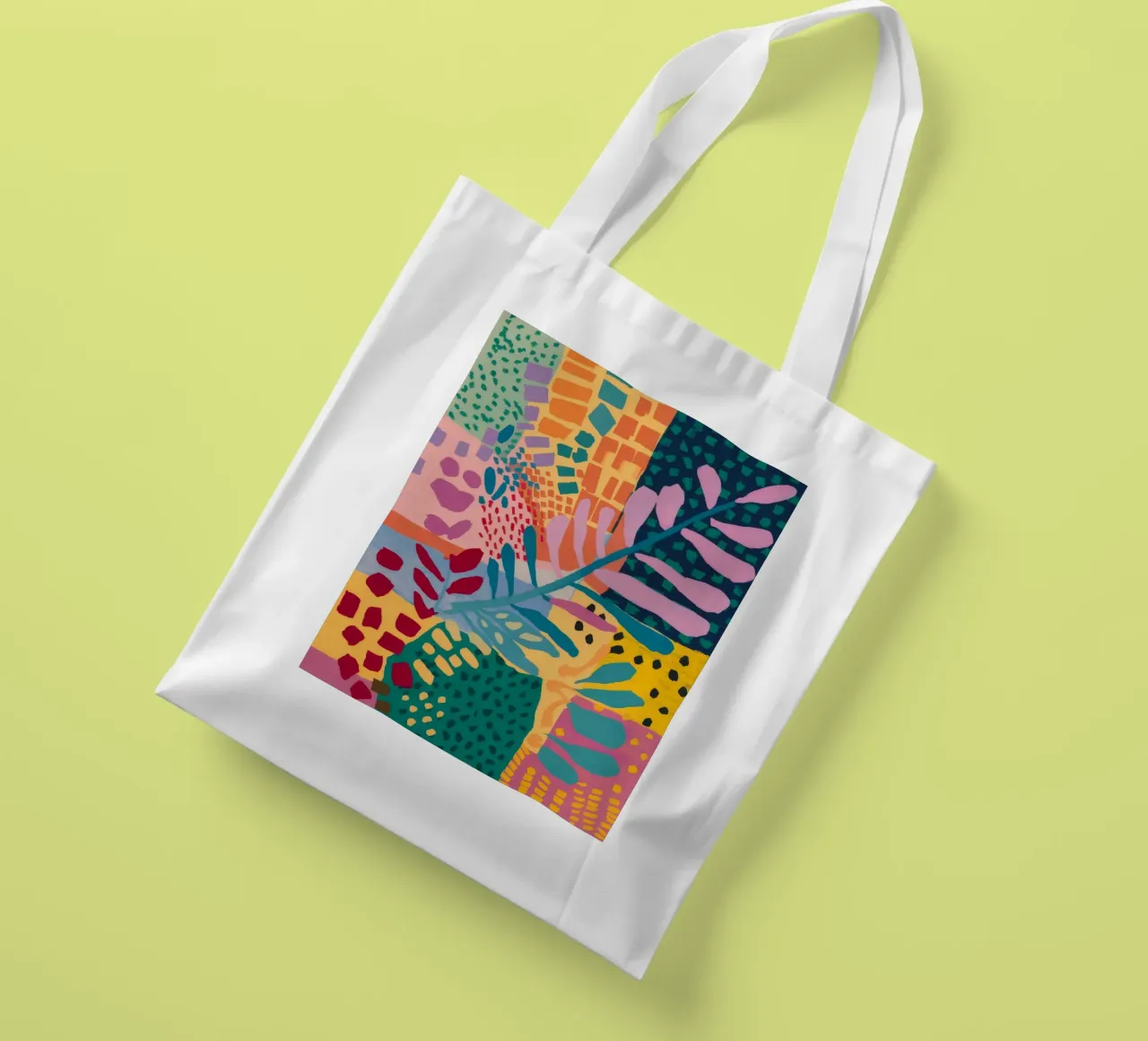 Patchwork Garden Flow Jutebeutel von Zep Layers