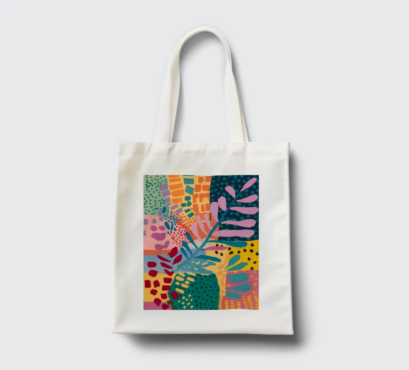 Patchwork Garden Flow tote bag by Zep Layers