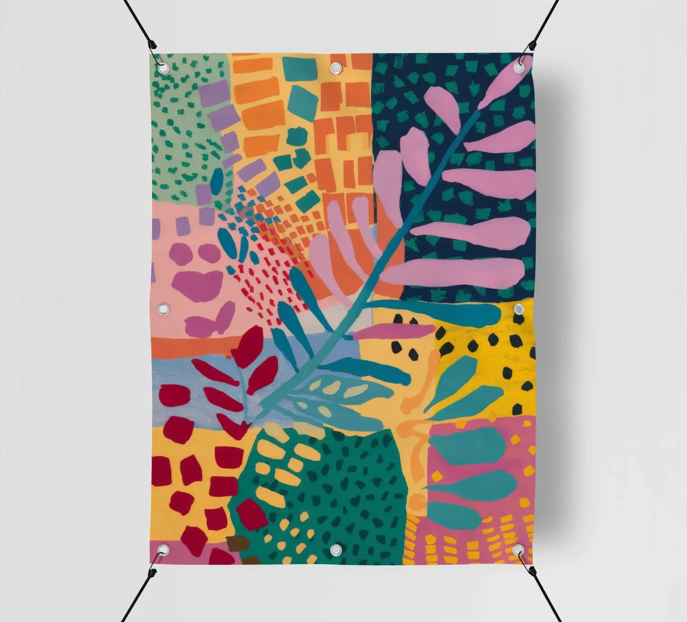 Patchwork Garden Flow pvc cover by Zep Layers