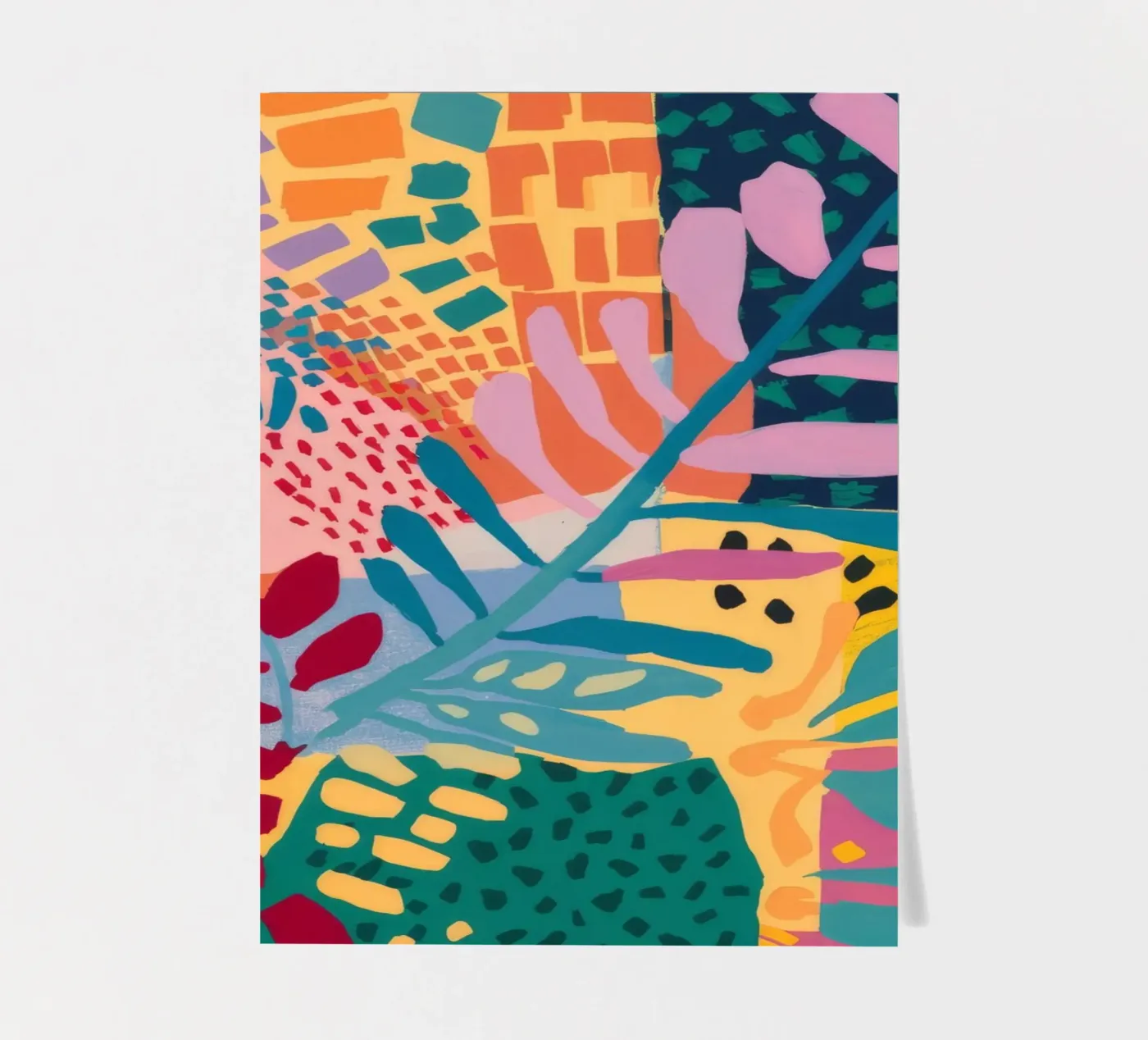 Patchwork Garden Flow stickervel van Zep Layers
