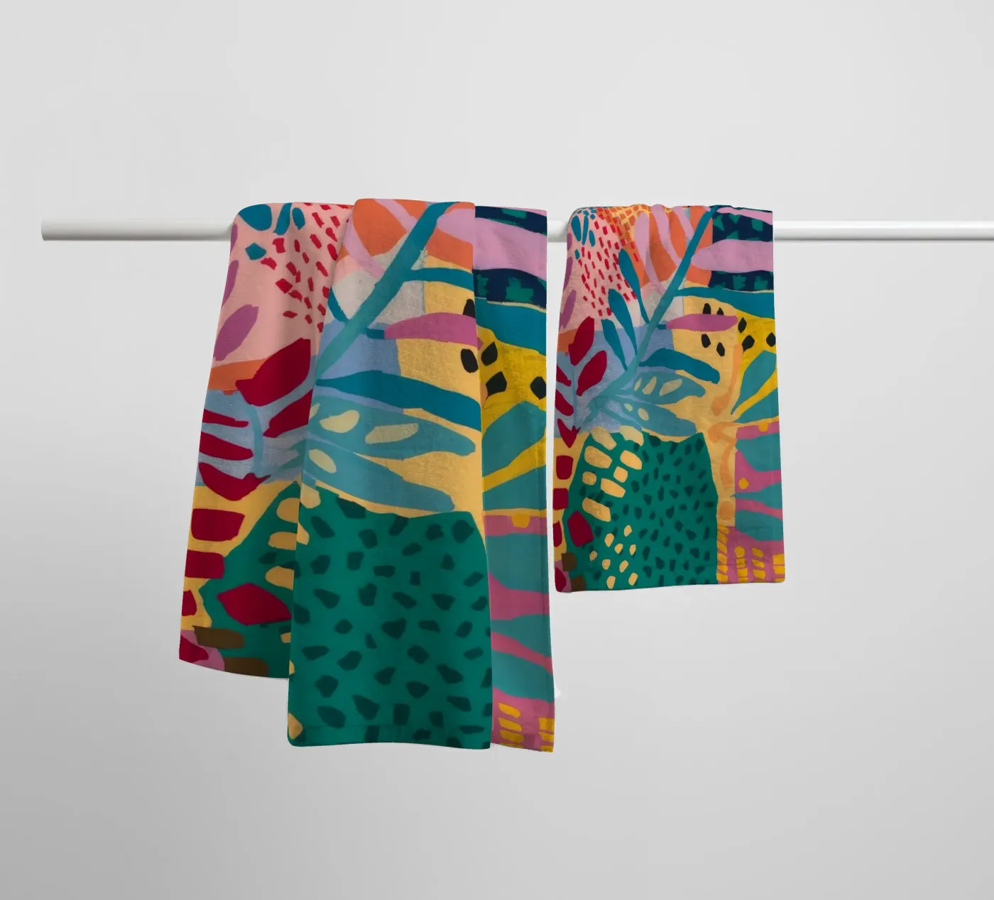 Patchwork Garden Flow Handtuch von Zep Layers