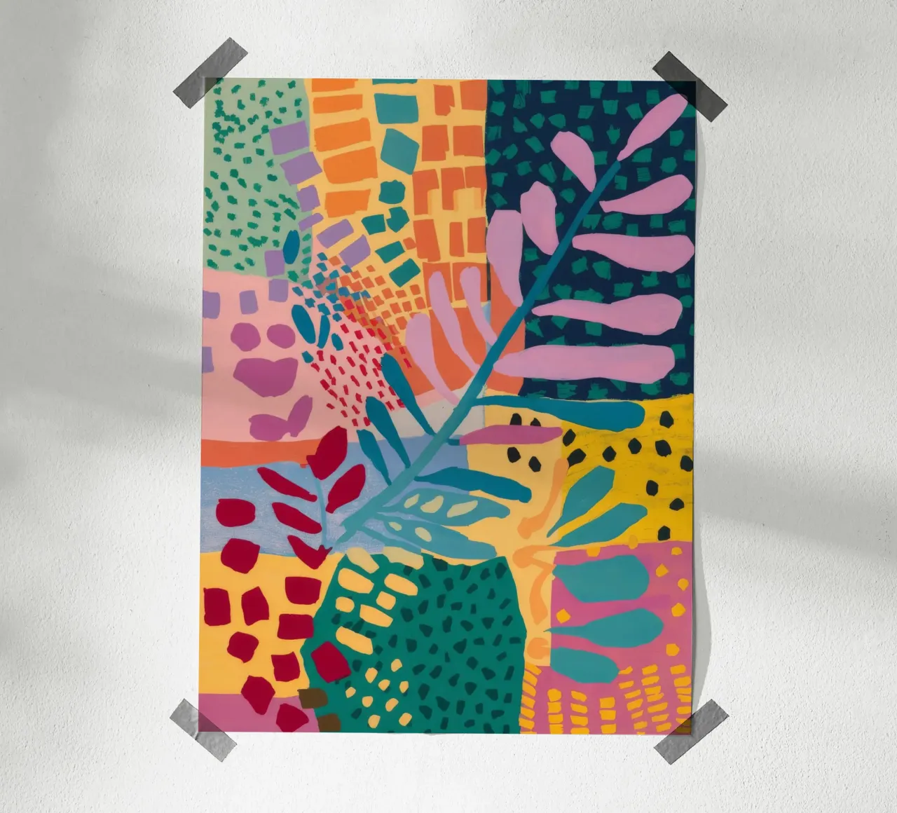 Patchwork Garden Flow poster de Zep Layers