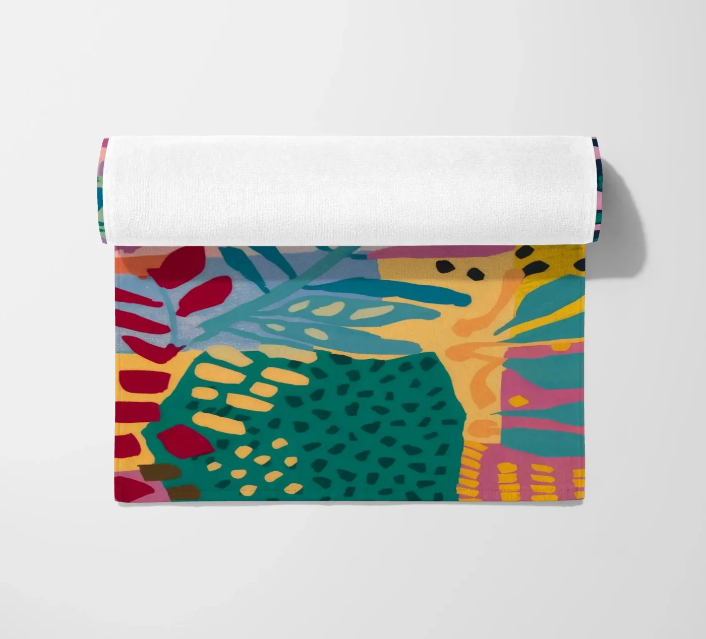 Patchwork Garden Flow beach towel by Zep Layers