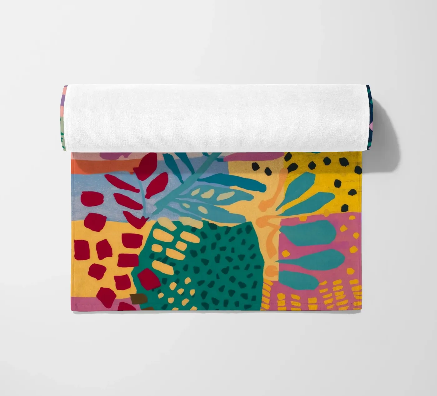 Patchwork Garden Flow beach towel by Zep Layers