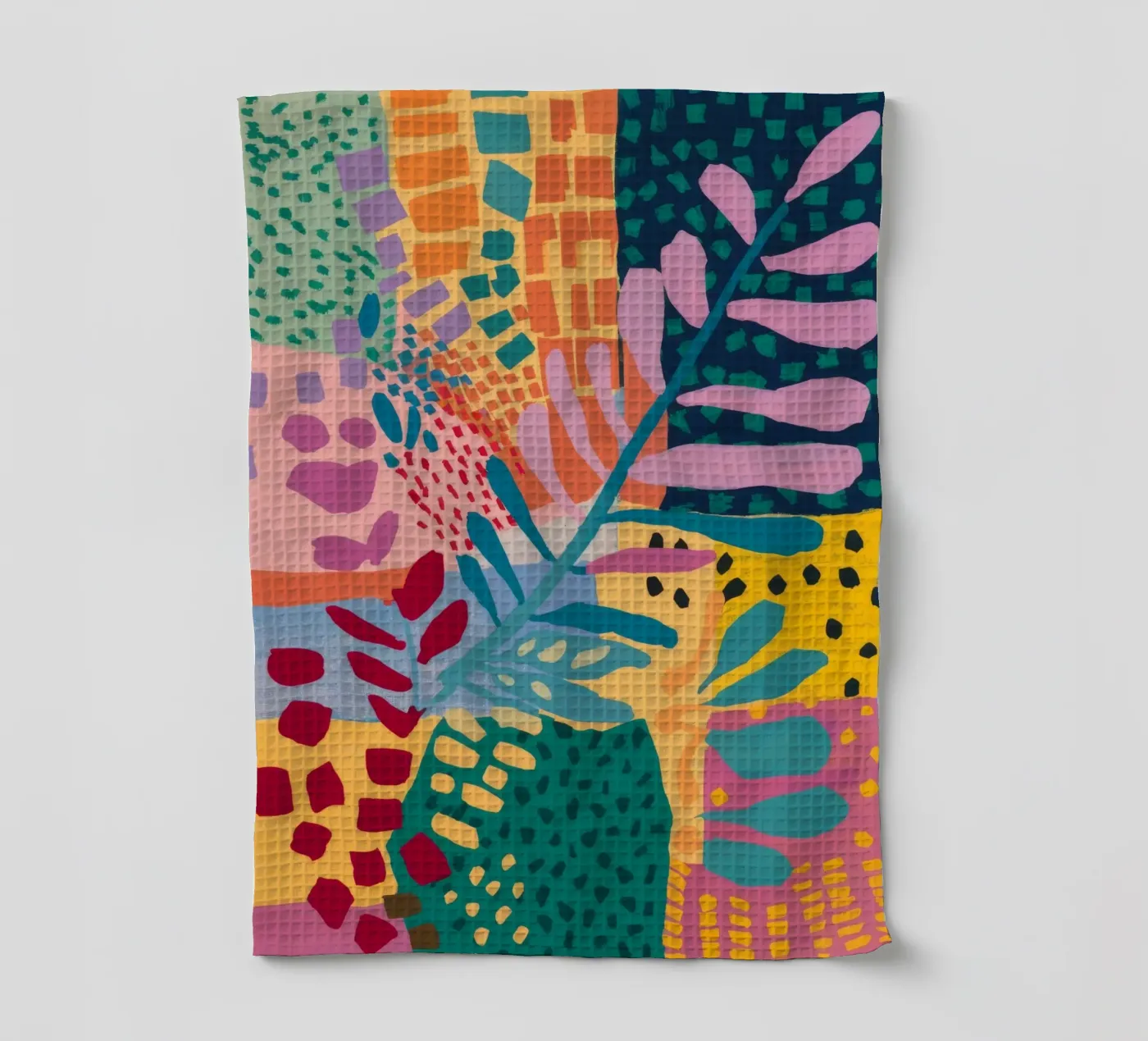 Patchwork Garden Flow tea towel by Zep Layers