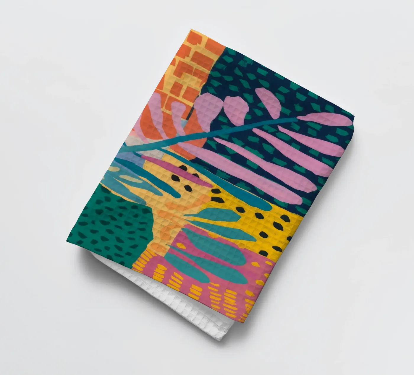 Patchwork Garden Flow tea towel by Zep Layers