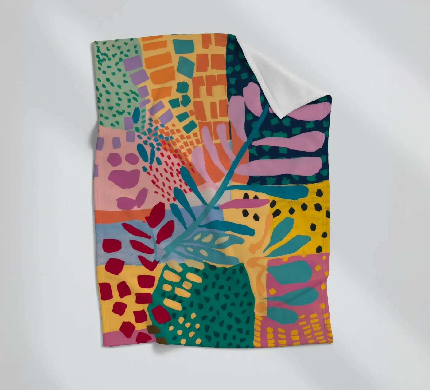 Flusso del giardino patchwork coperta in pile da Zep Layers