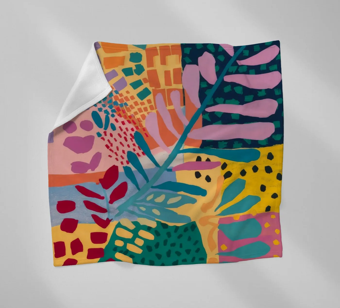 Patchwork Garden Flow plaid polaire de Zep Layers