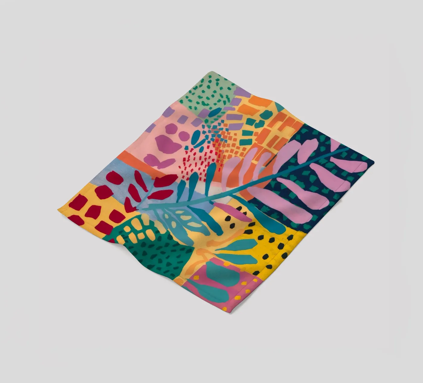 Flusso del giardino patchwork coperta in pile da Zep Layers