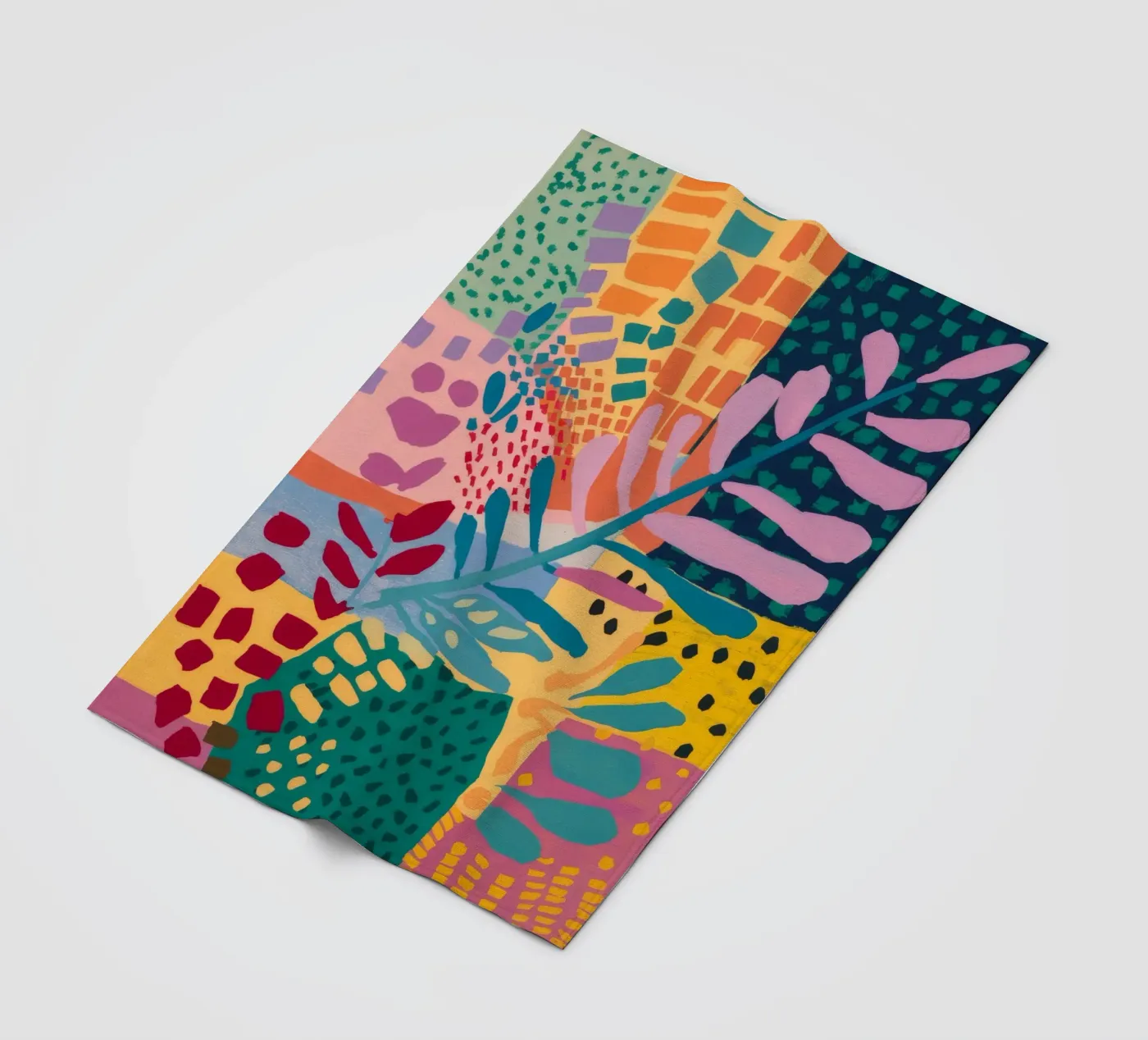 Flusso del giardino patchwork coperta in pile da Zep Layers