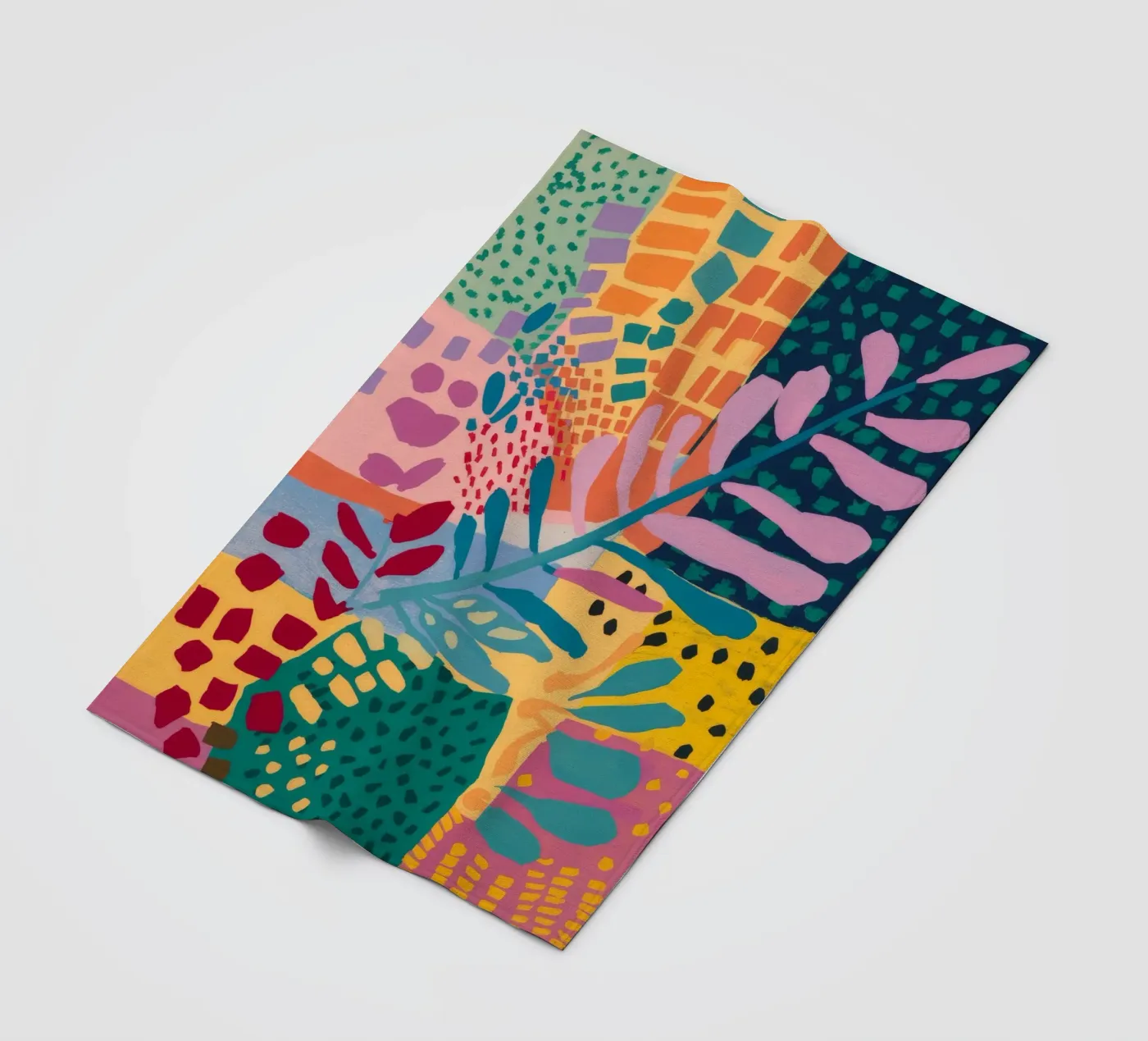 Patchwork Garden Flow plaid polaire de Zep Layers