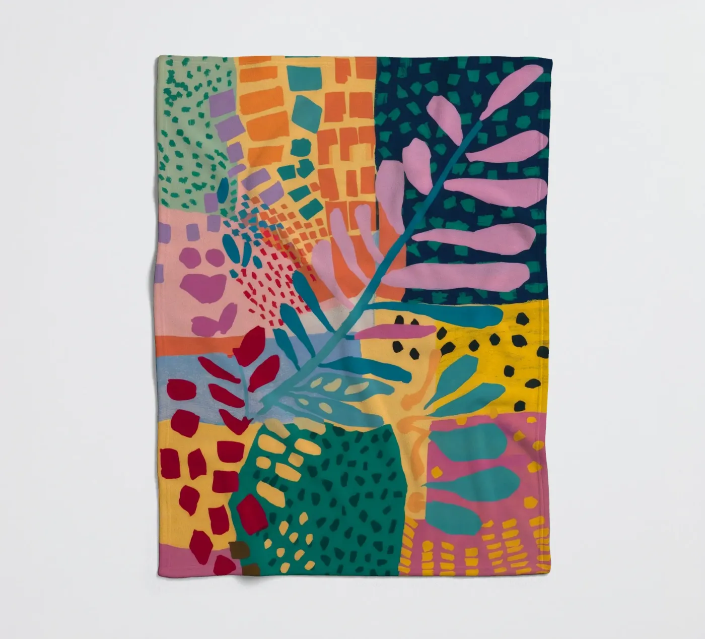 Flusso del giardino patchwork coperta in pile da Zep Layers