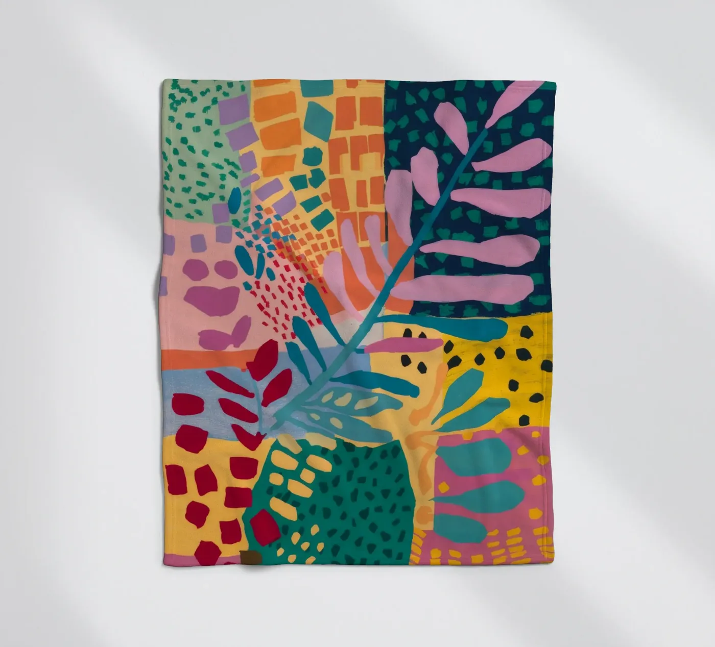 Flusso del giardino patchwork coperta in pile da Zep Layers