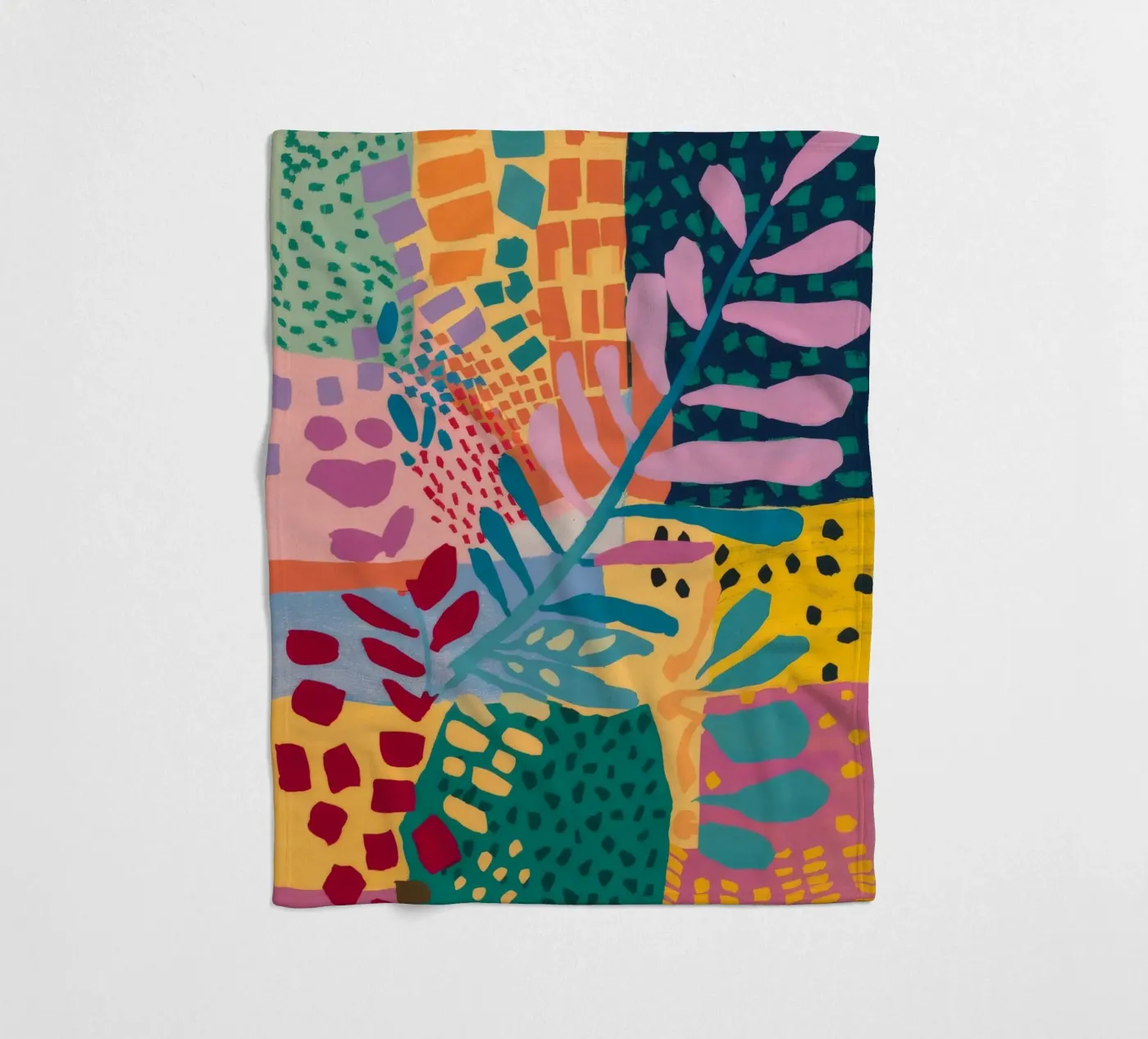 Flusso del giardino patchwork coperta in pile da Zep Layers
