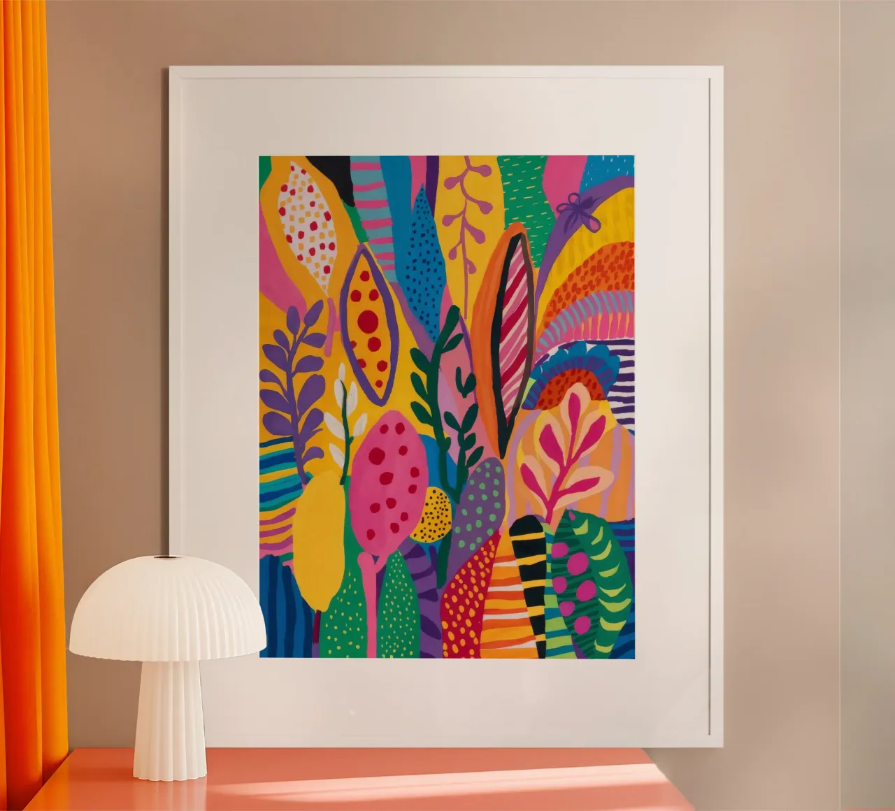 Flora Blaze Dance poster con telaio in plastica da Zep Layers