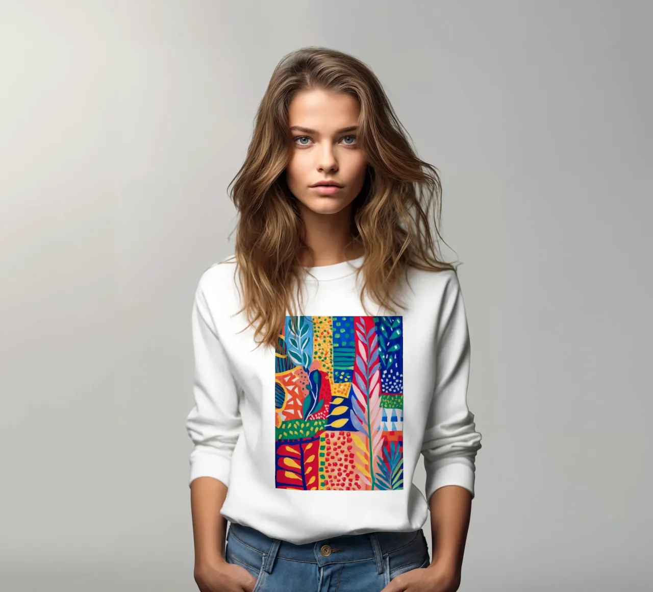Arazzo Patchwork Jungle felpa da Zep Layers