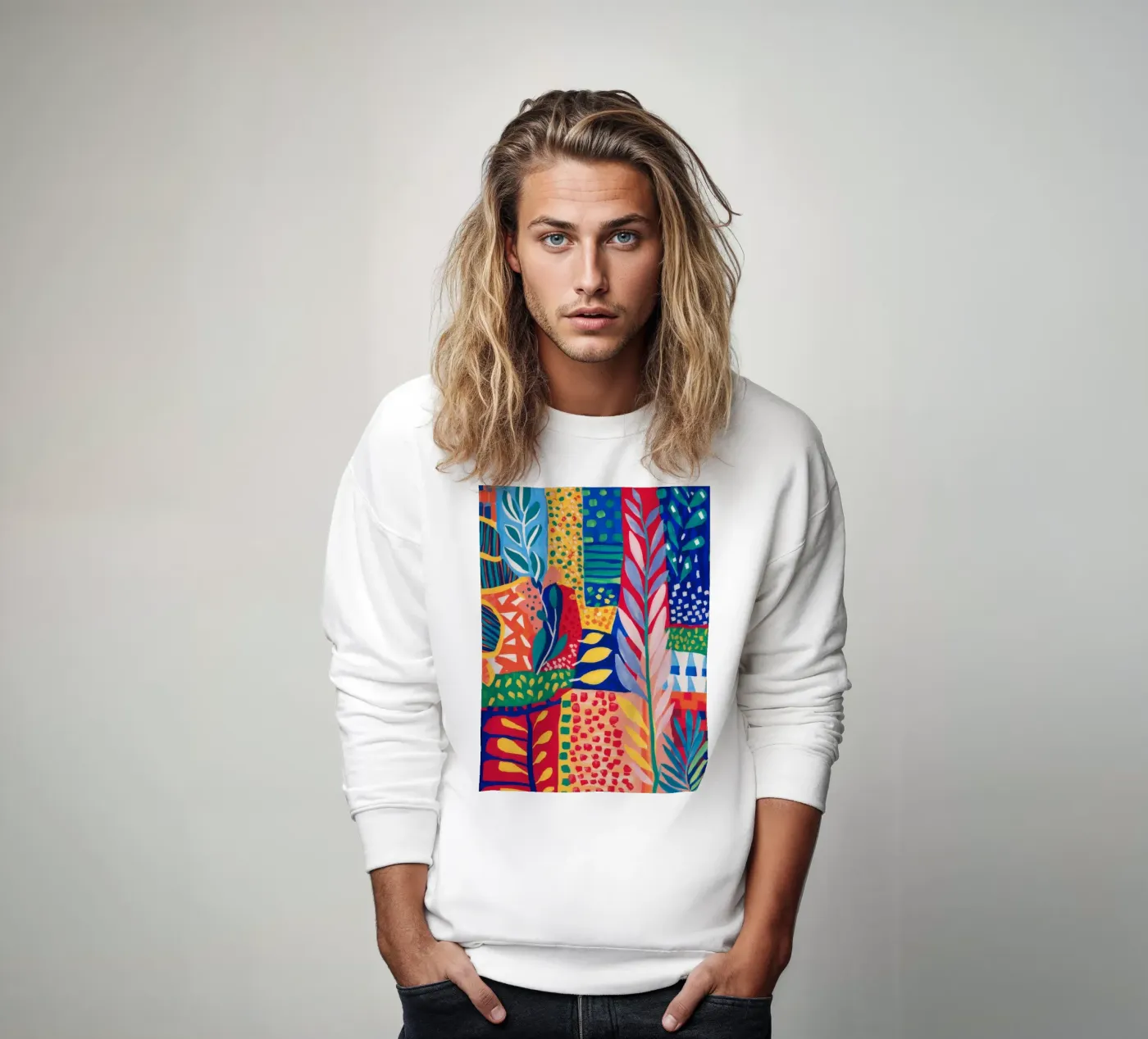Arazzo Patchwork Jungle felpa da Zep Layers
