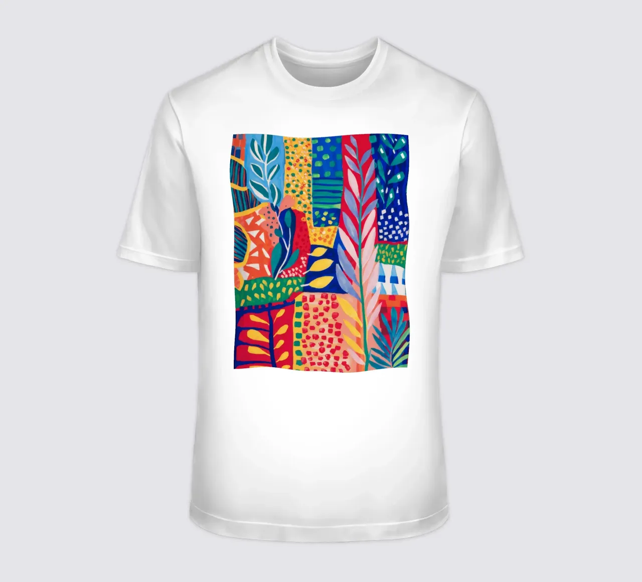 Patchwork Jungle Tapestry t-shirt by Zep Layers