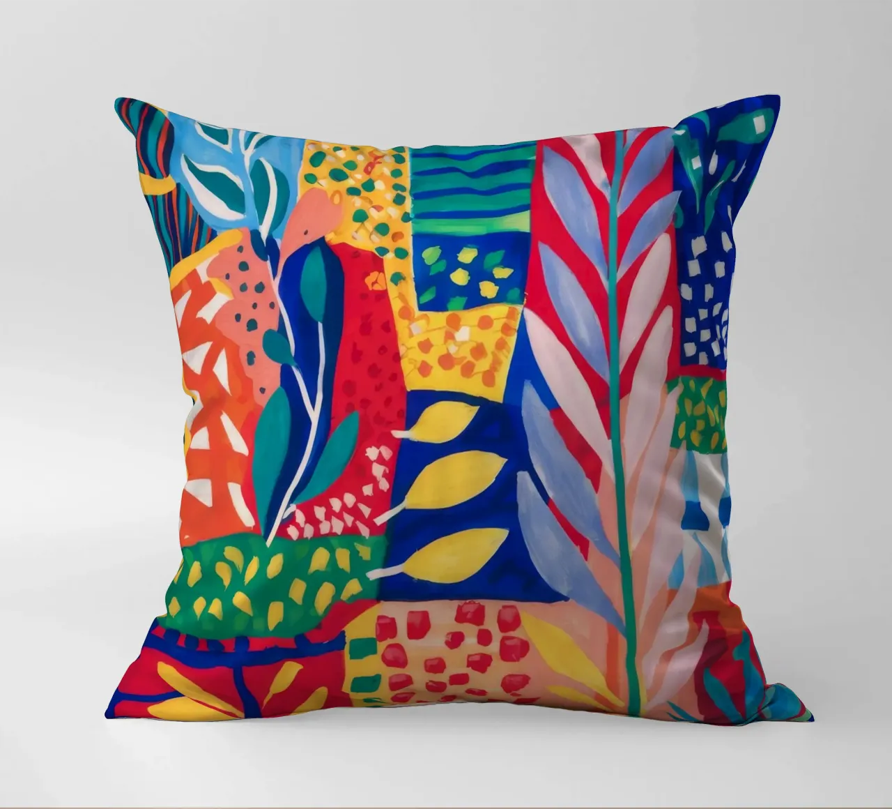 Patchwork Jungle Tapestry decorative cushion by Zep Layers