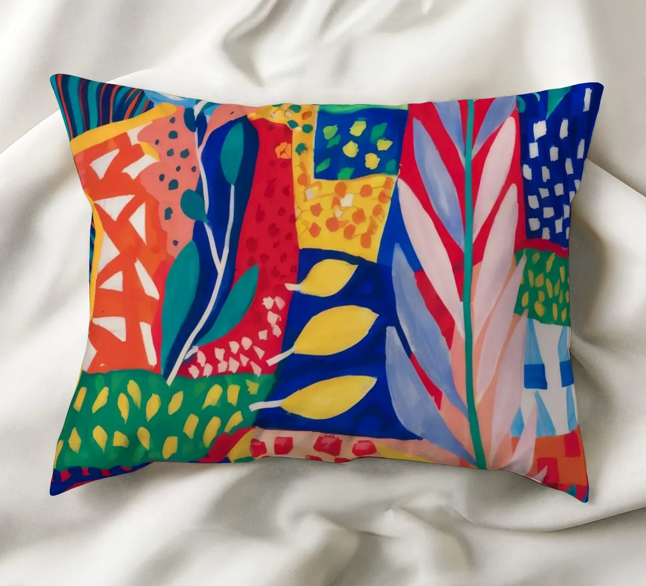 Patchwork Jungle Tapestry decorative cushion by Zep Layers