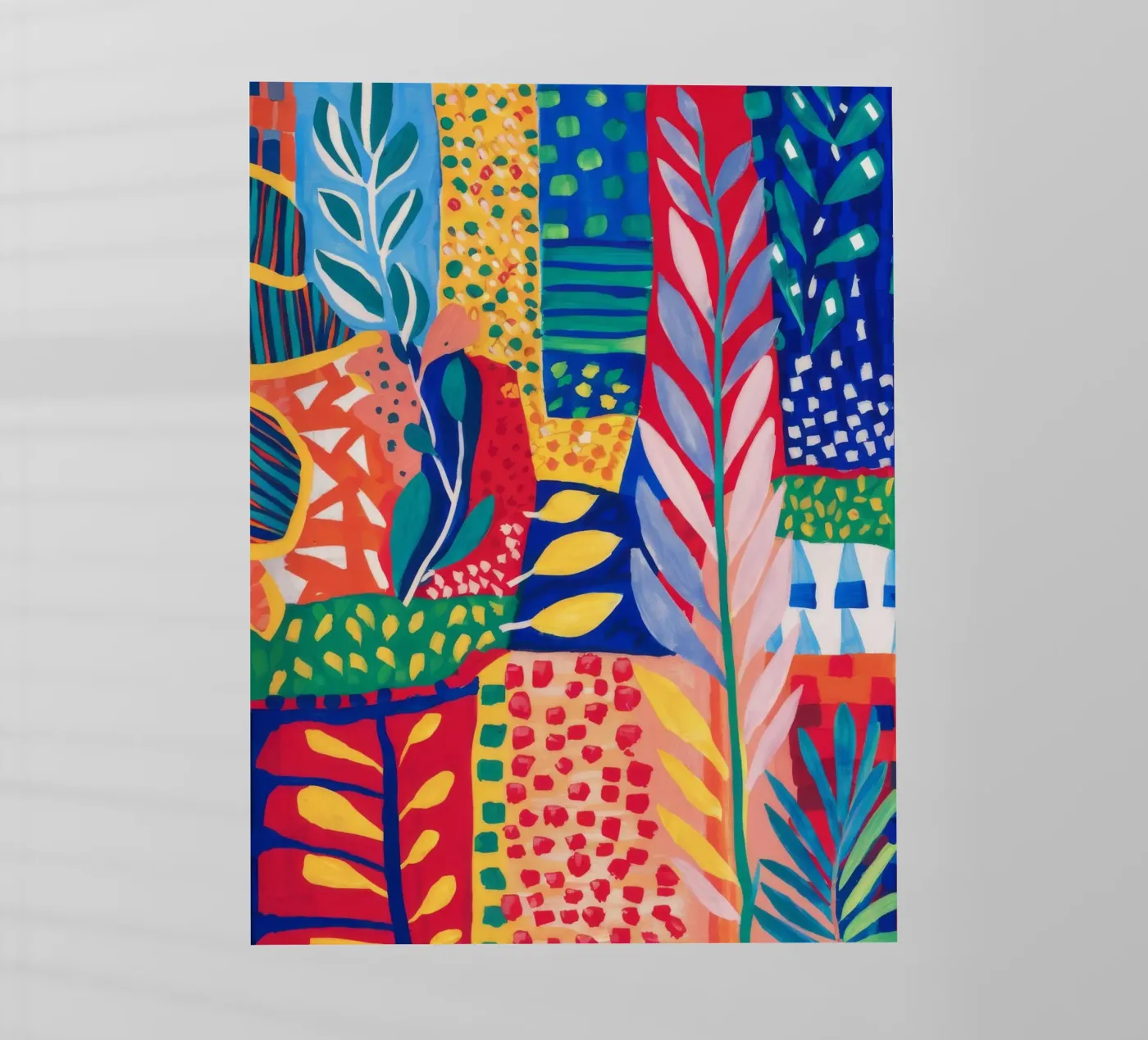 Patchwork Jungle Tapestry pellicola backlit da Zep Layers