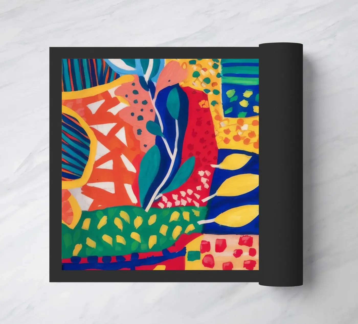 Patchwork Jungle Tapestry doormat by Zep Layers