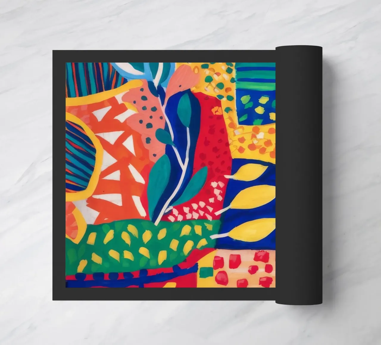 Patchwork Jungle Tapestry doormat by Zep Layers