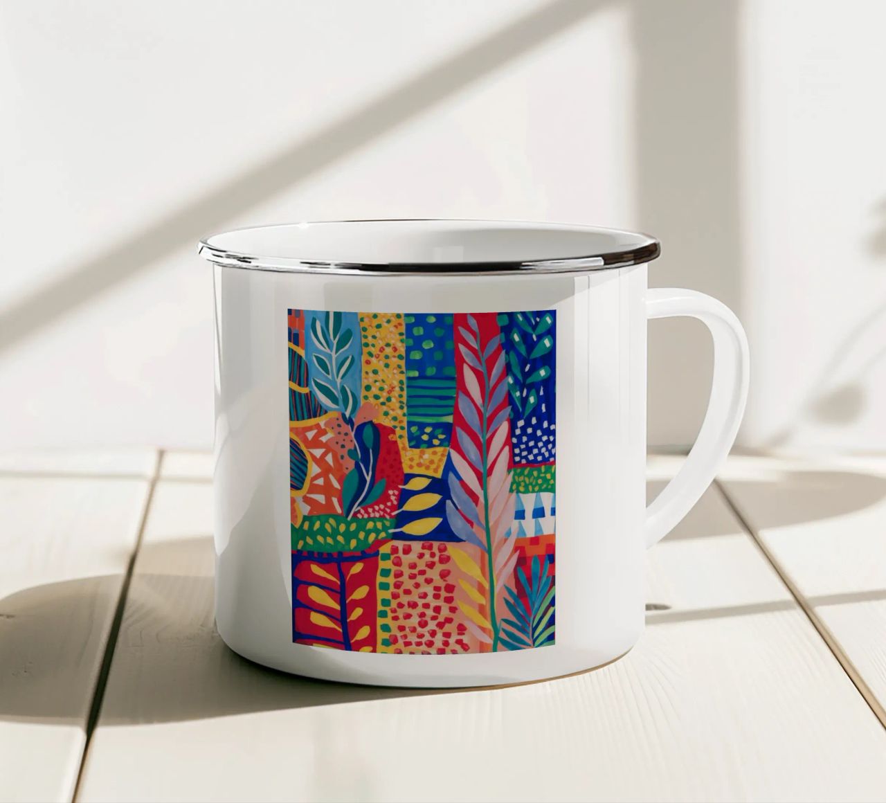 Arazzo Patchwork Jungle tazza in smalto da Zep Layers