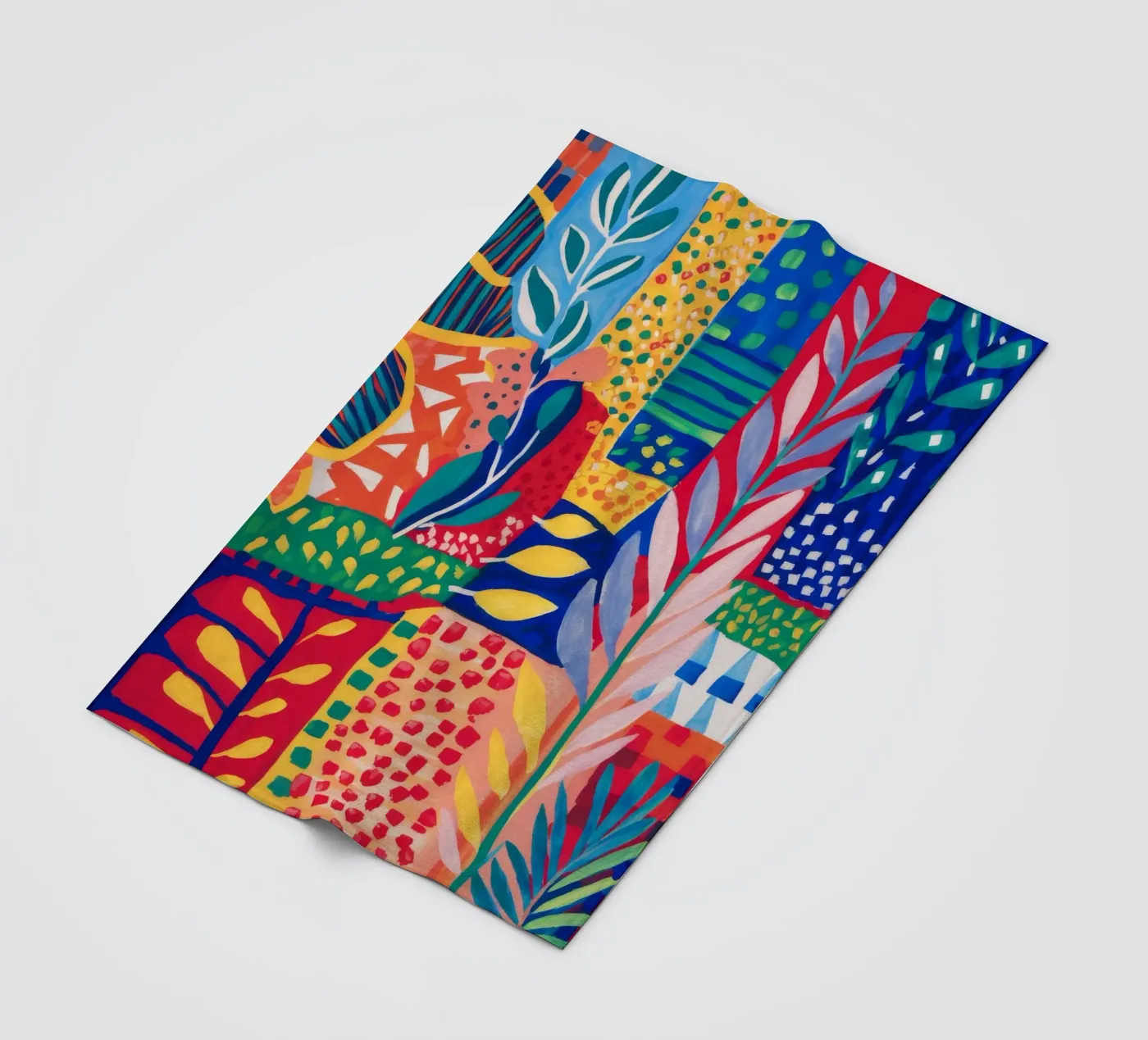 Patchwork Jungle Tapestry Fleecedecke von Zep Layers