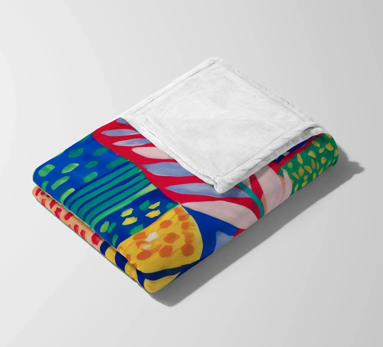 Patchwork Dschungel Wandteppich Fleecedecke von Zep Layers