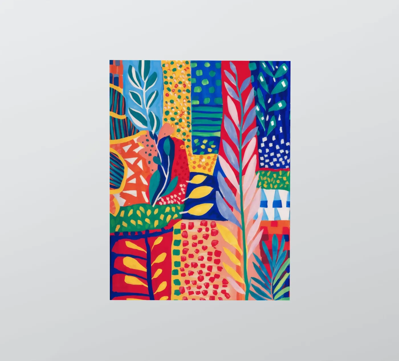 Patchwork Jungle Tapestry sticker by Zep Layers