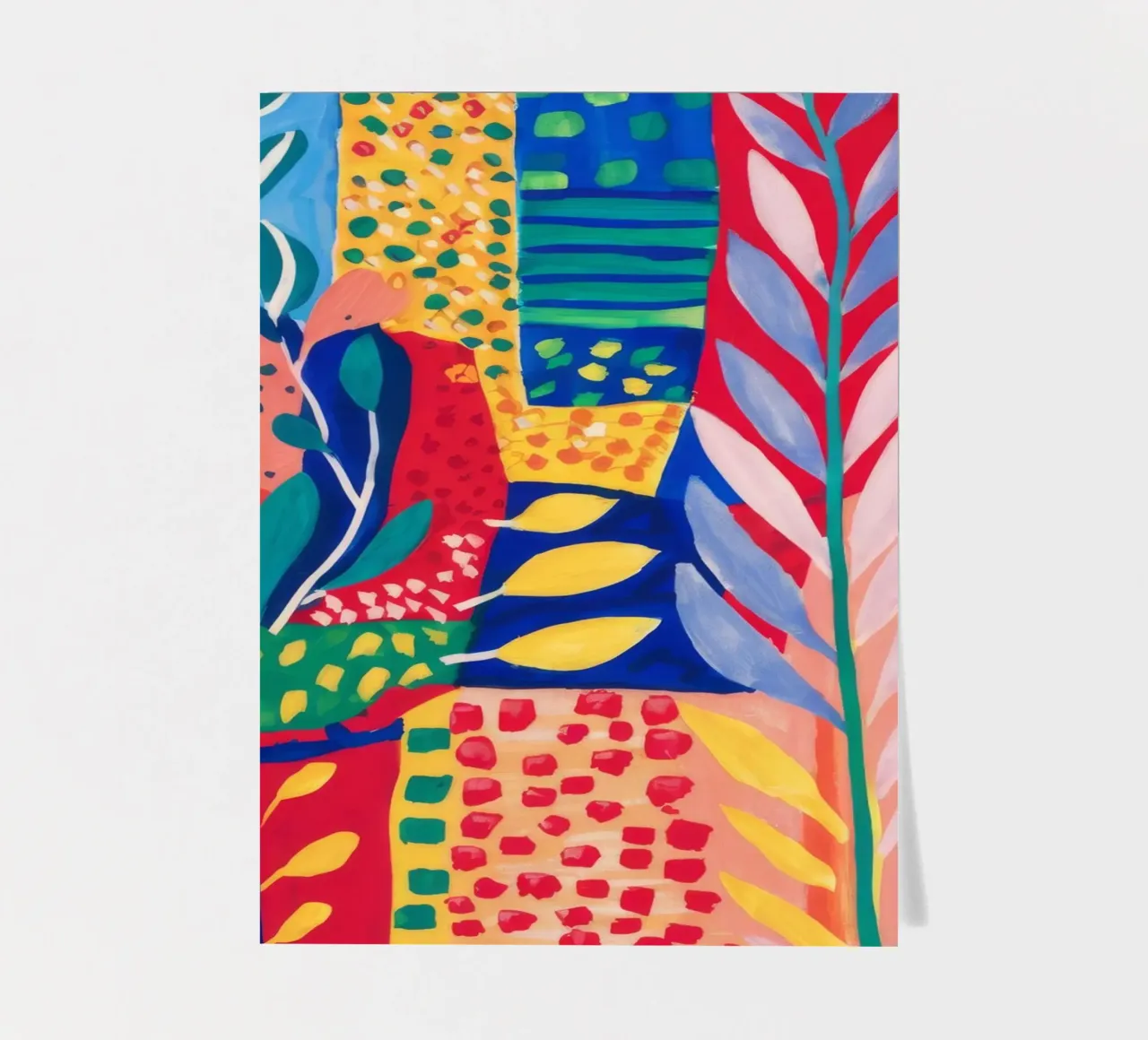 Patchwork Jungle Tapestry sticker sheet by Zep Layers