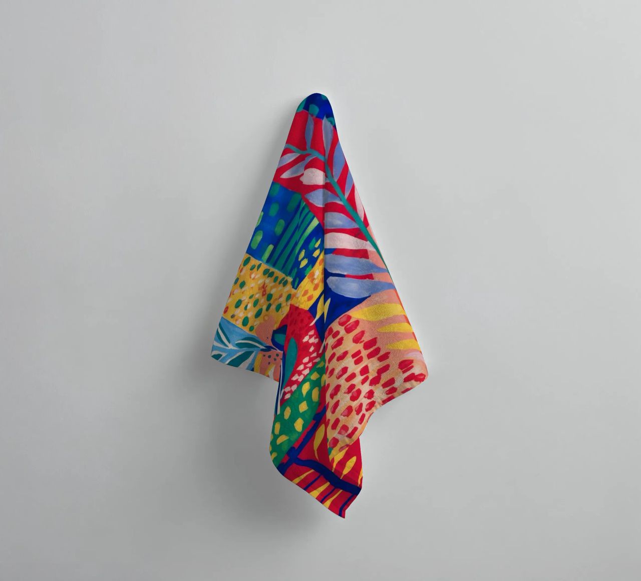 Patchwork Jungle Tapestry towel by Zep Layers