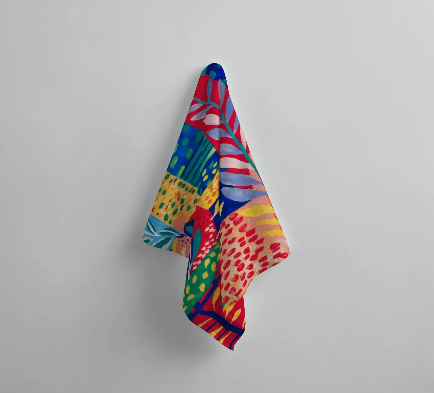 Patchwork Jungle Tapestry towel by Zep Layers