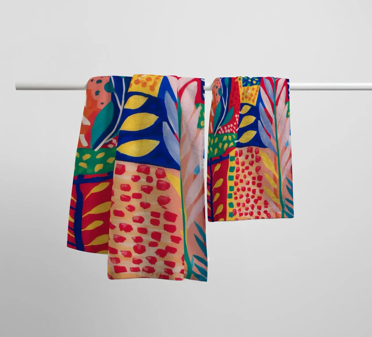 Patchwork Jungle Tapestry towel by Zep Layers