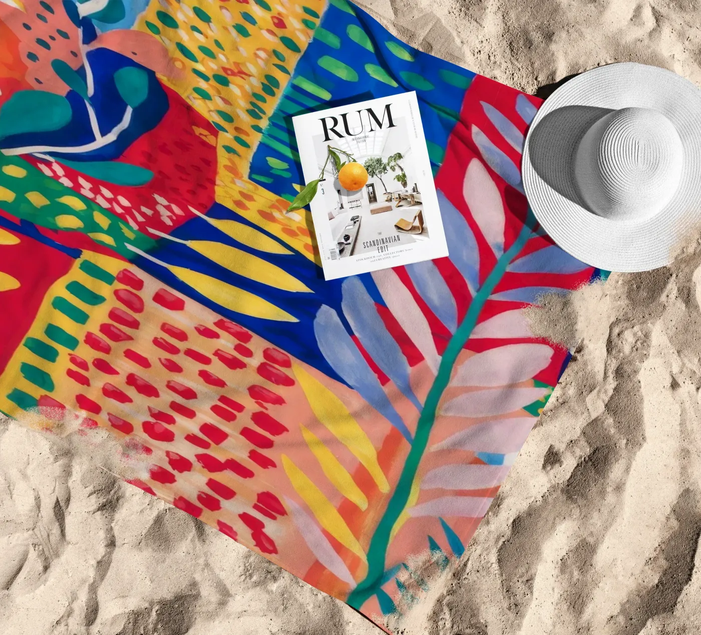 Patchwork Jungle Tapestry strandhanddoek van Zep Layers