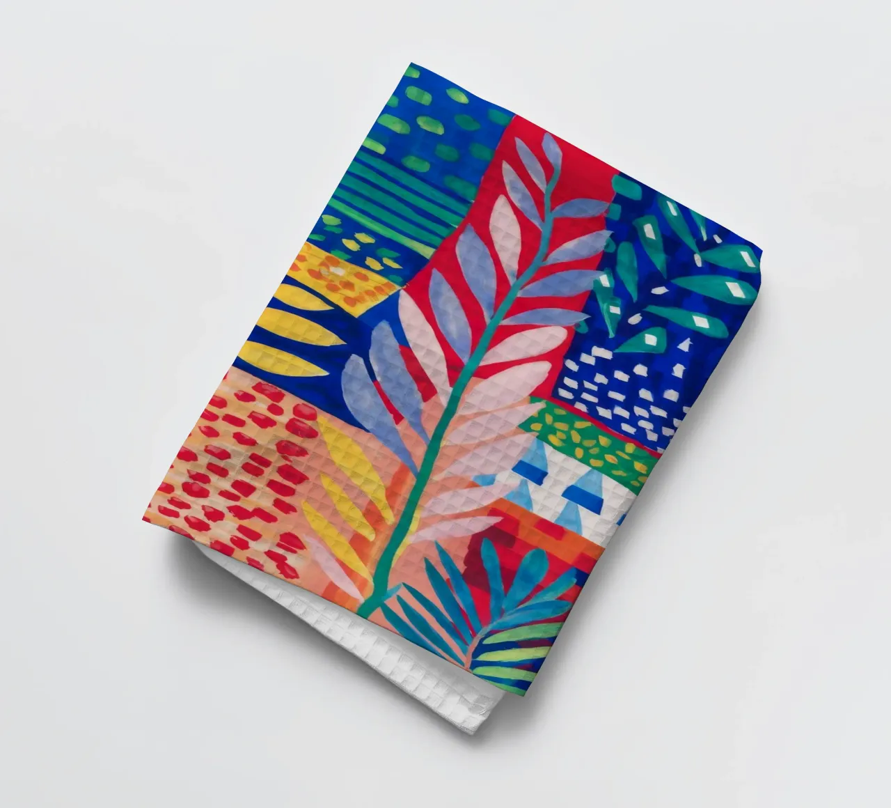 Patchwork Dschungel Wandteppich Geschirrtuch von Zep Layers