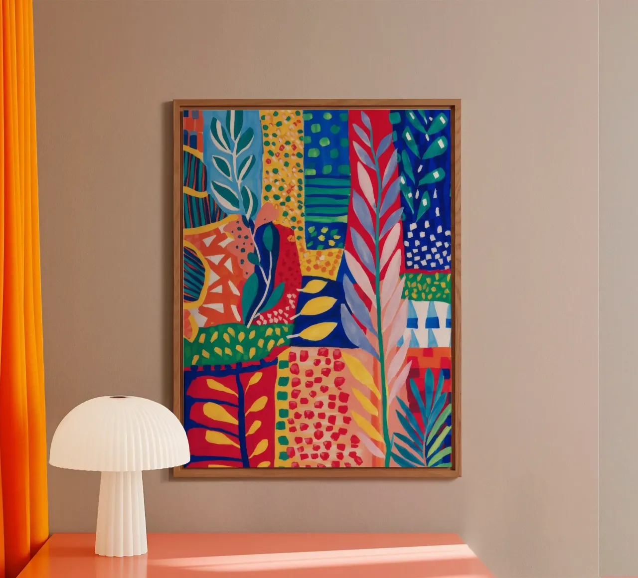 Arazzo Patchwork Jungle pannello forex da Zep Layers