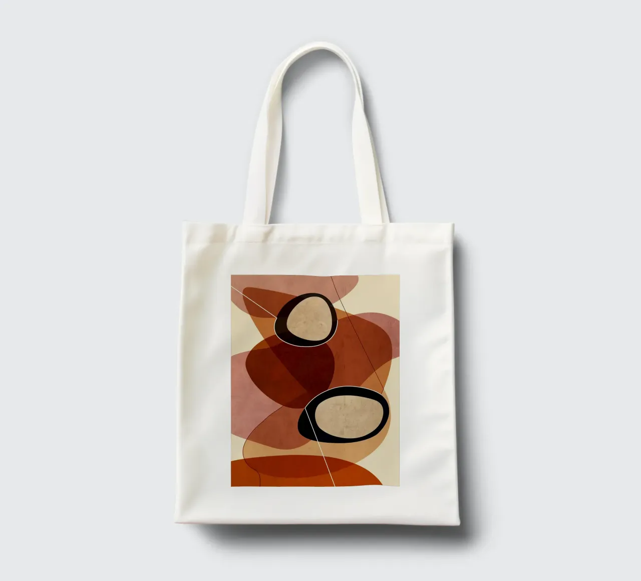 formes géométriques formes superposées ovales abstraites color laye tote bag de Jhon W Caquimbo