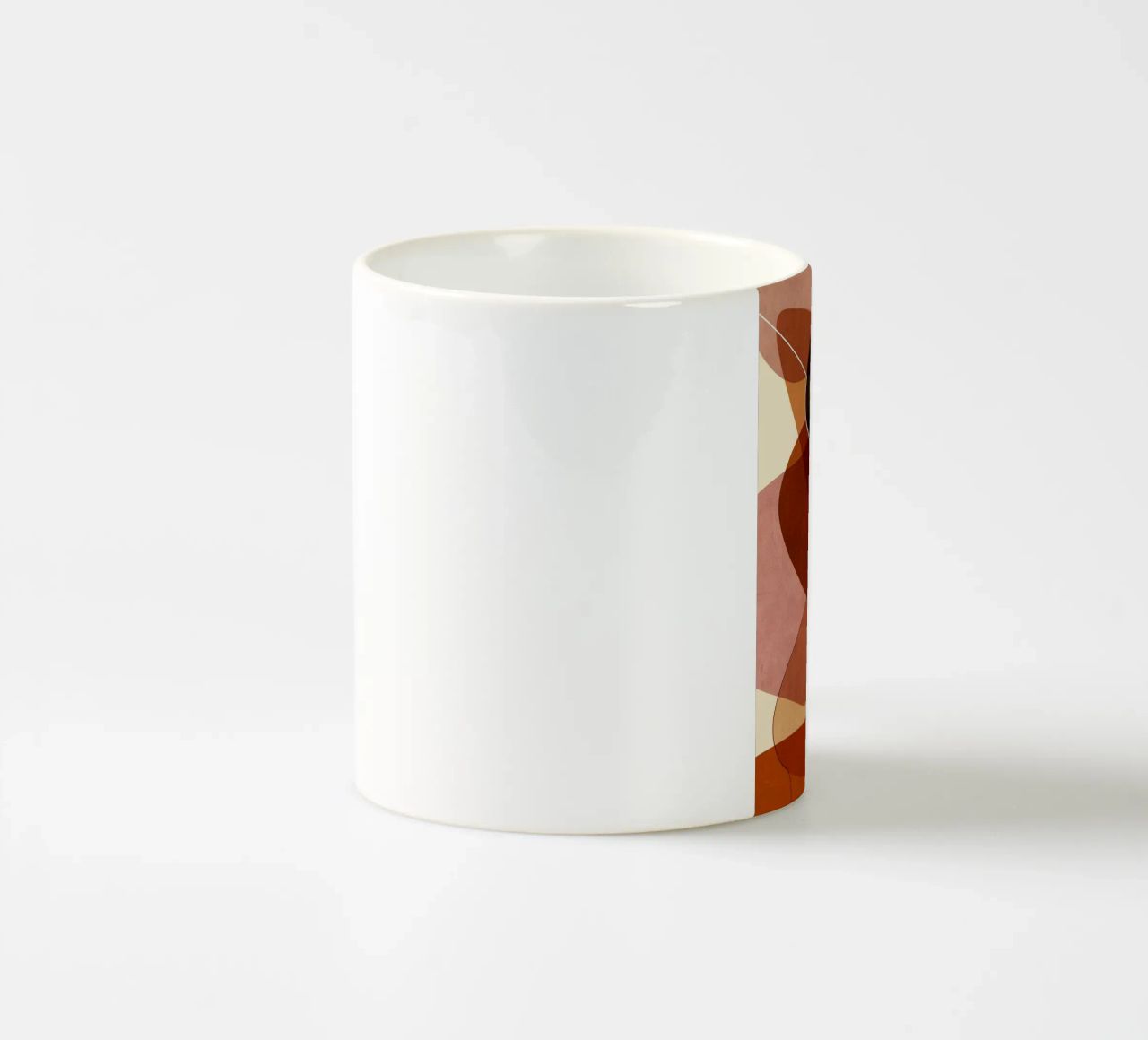 forme geometriche sovrapposte forme astratte ovali colore laye tazza in ceramica da Jhon W Caquimbo