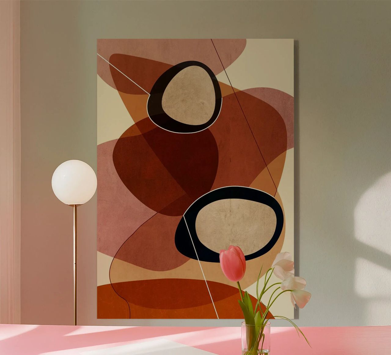 forme geometriche sovrapposte forme astratte ovali colore laye plexiglass da Jhon W Caquimbo